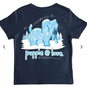 Puppie Love Icicle Christmas tee  adult